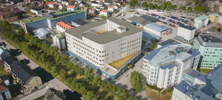 Gestaltningsbild föreställande den nya byggnaden